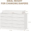 Acekool Changing Table Dresser, 8 Drawer Nursery Dresser with Removable Guardrails, Multi-Functional Baby Changing Station & Storage - 2 of 4
