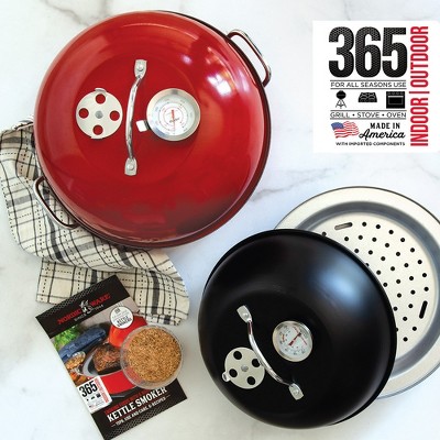 365 All-American Indoor/Outdoor Kettle Smoker in Red