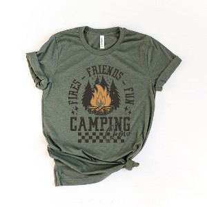 Simply Sage Market Women's Fires Friends Fun Short Sleeve Graphic Tee - 1 of 4