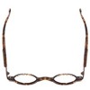 Calabria R314 Unisex Vintage Professor Oval Reading Glasses Incredibly Lightweight and Comfortable 3-PACK VARIETY (Black, Olive, and Red) +1.00 - 2 of 2