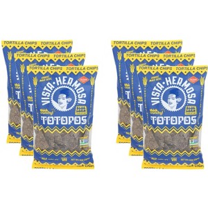 Vista Hermosa Totopos Blue Corn Tortilla Chips - Case of 6 - 9 oz - 1 of 2