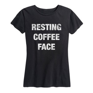 Women's - Instant Message - Resting Coffee Face Short Sleeve Graphic T-Shirt - 1 of 4