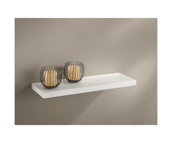 24" x 8" x 1.25" Slim Boy Board Wall Shelf White - Dolle Shelving