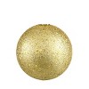 Northlight Vegas Gold Holographic Glitter Shatterproof Christmas Ball Ornament 8" (200mm) - 2 of 2