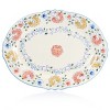 Gibson Elite Anaya 14 Inch Hand Painted Oval Stoneware Serving Platter - image 3 of 4