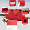 140"x70.8"x79" Insulated Pop Up Ice Fishing Tent - Portable Hub-Style Shelter for 1-8 Persons, Windproof & Warm, Available in Multiple color - 3 of 4