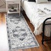 Runner Rug 2x6 Non Slip Washable Vintage Distressed Indoor Rug Low Pile Foldable Floral Print Carpet Runner Ultra Soft Traditional Runner Carpet for - 3 of 4