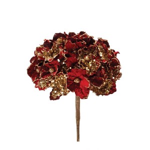 Melrose Beaded Hydrangea Stem (Set of 2) - 1 of 3