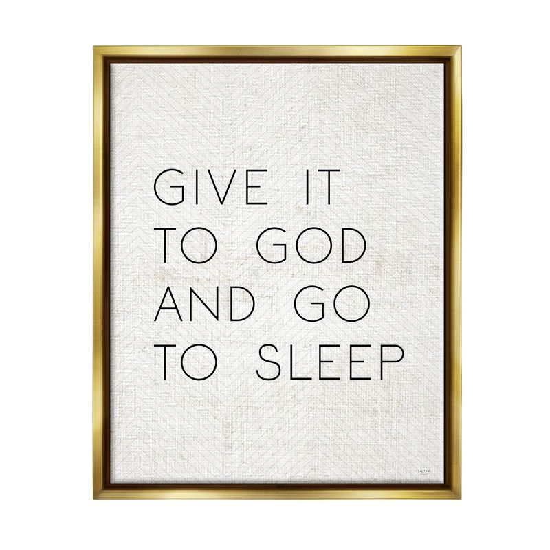 Stupell Industries Give it to God and Sleep Faith Based Bedroom Quote, 1 of 7