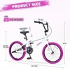 INFURNIC Bicycles Freestyle Kids Bike Single Speed with Rear Caliper Brake for Boys and Girls 7 Years and Up, White, 55.12"*25.2"*37" - 4 of 4