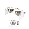 THE LICKER STORE Keaton Modern Acrylic Rectangular Elevated Pet Feeder - 4 of 4