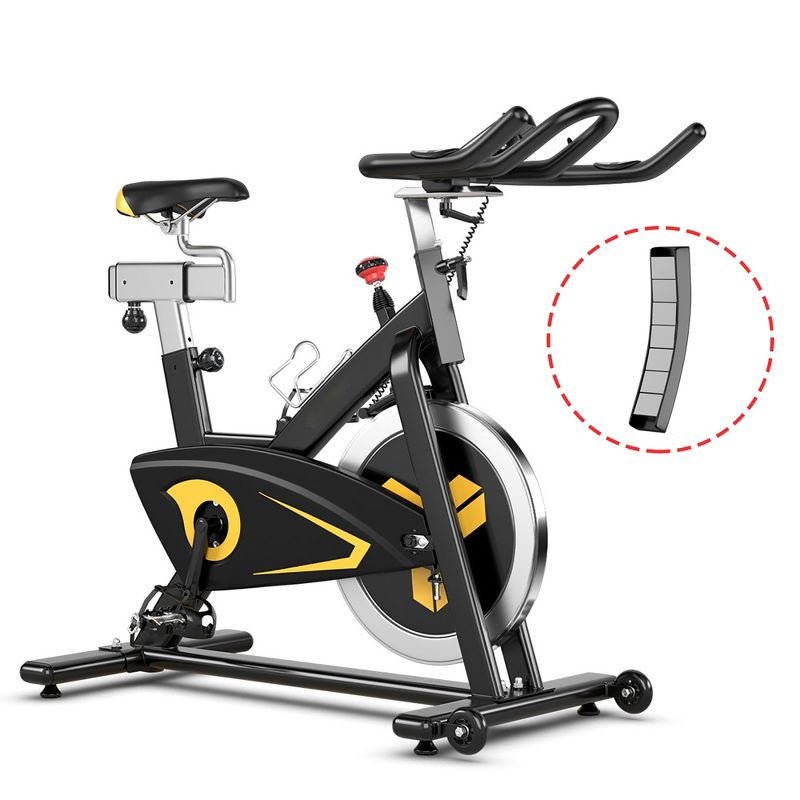 Costway Indoor Cycling Bike Magnetic Exercise Bike Stationary Belt Drive Gym Home Cardio, 1 of 11