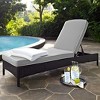 HomeStock Palm Harbor Outdoor Wicker Chaise Lounge - 3 of 4