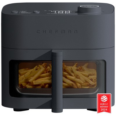 Chefman Crispinator 8-Quart Air Fryer with Powerful, Whisper-Quiet DC Motor & 450°F Max Temp