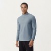 Anna-Kaci Active Men's Long Sleeve Quarter Zip Athletic Top with Mock Neck and Stretch Performance Fabric - 2 of 4