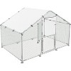 Heavy Duty Metal Chicken Coop, 65/127 Sq Ft, Steel Frame, Waterproof Cover - 2 of 4