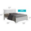 Passion Furniture Louis Philippe Full Panel Bed - 4 of 4