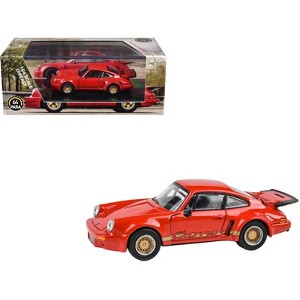 Porsche 911 Carrera RSR 3.0 Guards Red with Gold Stripes and Wheels 1/64 Diecast Model Car by Paragon - 1 of 4