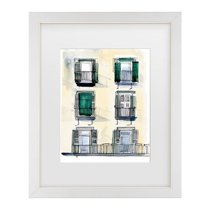 Trademark Fine Art - Jennifer Paxton Parker On the Sunny Side of the Street II Matted Framed Art - 1 of 4