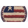 Earth Rugs Americana Flag Printed Round Braided Jute Trivet 10"x10" - 2 of 3