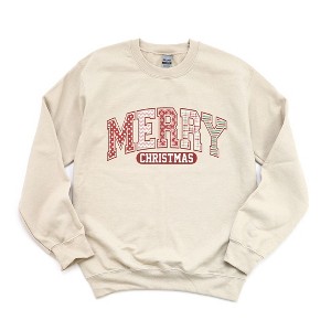 Simply Sage Market Women's Graphic Sweatshirt Merry Christmas Varsity - 1 of 4