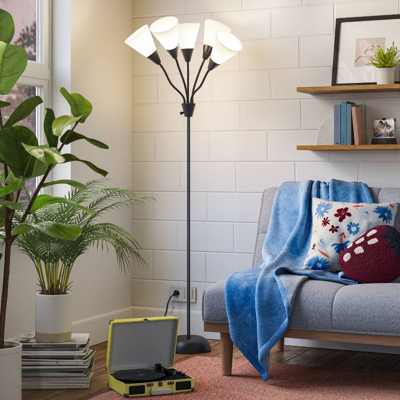 5-Head Floor Lamp - Room Essentials™, 2 of 11