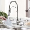 WOWOW Single Handle High Arc Pull Down Sprayer Kitchen Faucet - image 3 of 4