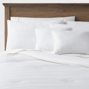 4pc Woven Waffle Stripe Comforter Bedding Set - Threshold™