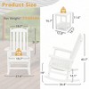 Arceso Outdoor Rocking Chairs Set of 3, 2 Chairs & 1 Table, HDPS Poly Chair, All Weather Resistant, Heavy Duty Rocking Chair for Patio - 4 of 4