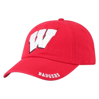 NCAA Wisconsin Badgers Captain Unstructured Washed Cotton Hat