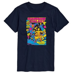 Men's - Marvel - Guardians of the Galaxy Blacklight Short Sleeve Graphic T-Shirt - 1 of 4