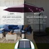 Best Choice Products 10ft Solar LED Offset Hanging Outdoor Market Patio Umbrella w/ Adjustable Tilt - 3 of 4