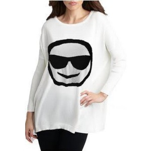 Women's Cool Shade Emoji Top - ANGEL - 1 of 2