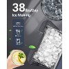 Mojgar Nugget Ice Makers Countertop, 38Lbs/24H Pebble Ice Machine with Chewable Pellet Ice - 3 of 4