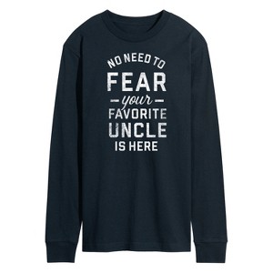 Men's - Instant Message - Your Favorite Uncle Is Here Long Sleeve Graphic T-Shirt - 1 of 4