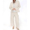 Women's Sparkle Wide Leg Vegan Leather Pants - Another Love - 4 of 4