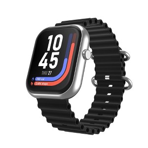iTouch Air 5 Smartwatch Ocean Band Silicone Strap - Silver/Black - 1 of 4