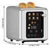 WHALL  Toaster 2 slice, 6 Bread Shade Settings,Stainless Steel Toasters with Bagel,Cancel,Defrost Function,Removable Crumb Tray,1.5in Wide Slot - 2 of 4