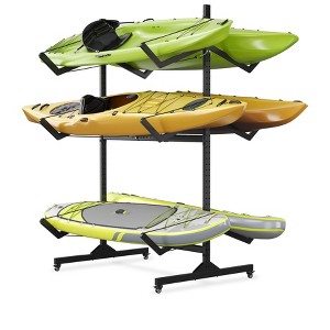 Coucheta Freestanding Kayak Storage Rack -Storage Rack for Kayaks or Canoes - Premium Kayak Stand for Outdoor and Indoor - Heavy Duty Kayak Holder - 1 of 4