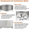 Acekool Smokeless Fire Pit with Air Switch, Stainless Steel Portable Outdoor Fire Pit with Carry Bag for Patio, Camping, Garden, Picnic - 3 of 4