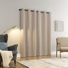Sun Zero Aldwin Slub Texture Magnetic Closure 100% Blackout Grommet Curtain Panel - 2 of 4