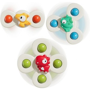 3-Piece Suction Cup Spinner Toys, Sensory Bath and Play Set for Toddlers Ages 1-3 - 1 of 4
