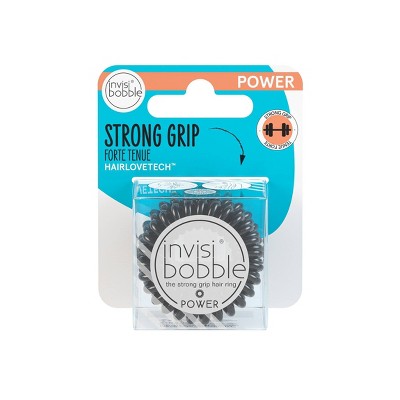 invisibobble Power  Hair Elastics -True Black