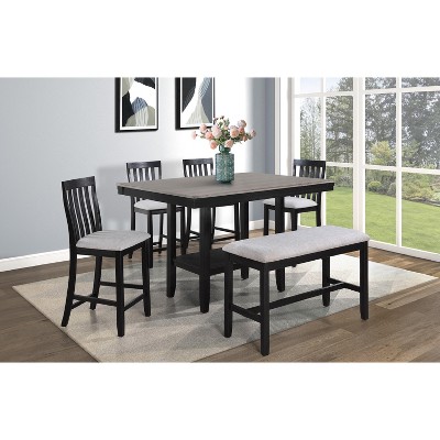 Vynxaria Contemporary Counter Height Bench - Stylish & Durable Dining Solution