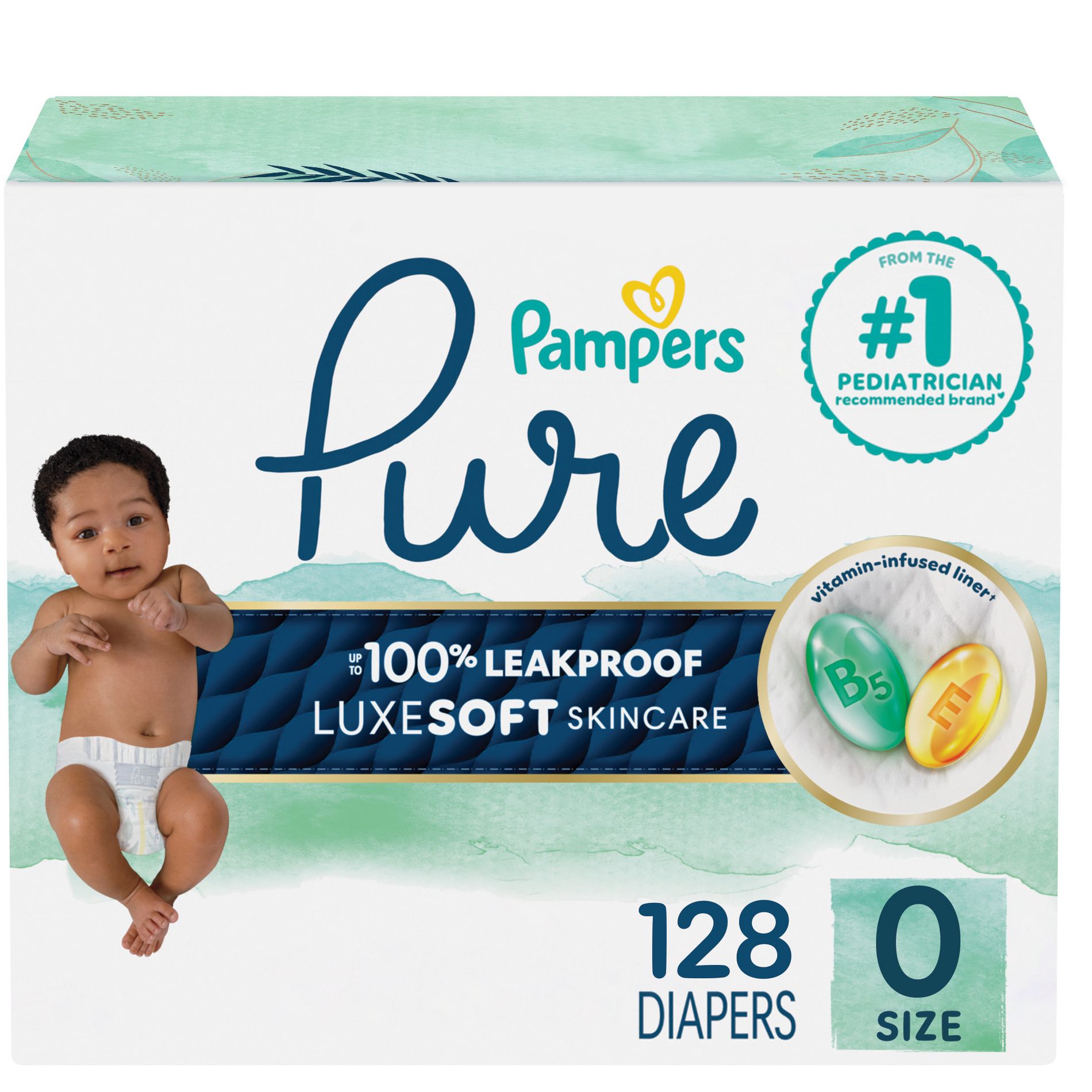 Pampers Pure Protection Diapers - (Select Size and Count)