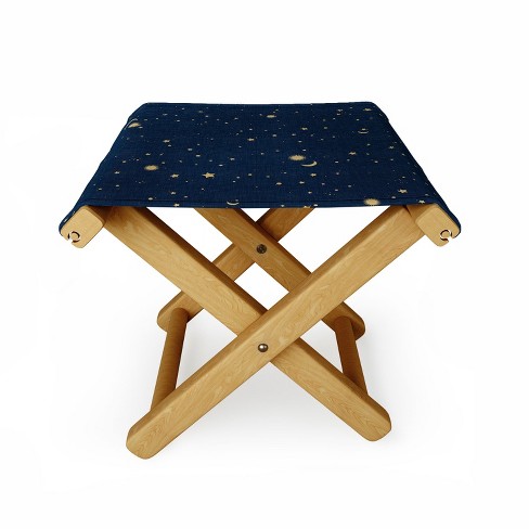 evamatise Magical Night Galaxy in Blue Folding Stool - image 1 of 3