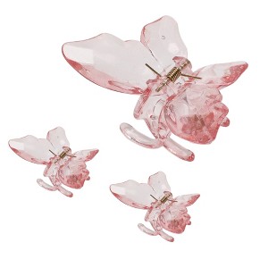 Unique Bargains Women's Grace Butterfly Hair Clips 3.03"x2.17"x2.01" 3 Pcs - 1 of 3