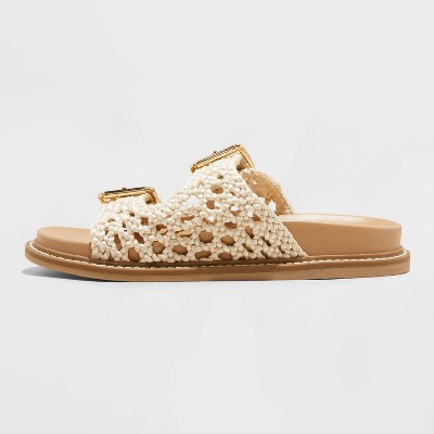 Women's Kylie Woven Two Band Footbed Sandals - Universal Thread