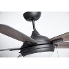 Luminance Atticus 52" Ceiling Fan Contemporary Indoor Fixture Integrated Dimmable LED Lighting, Includes 5 Reversible Graphite Blades - 3 of 4
