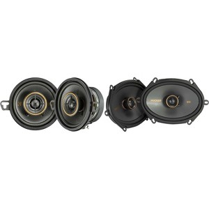 Kicker 51KSC6804 KS-Series 6x8" Coaxial Speakers with .75" tweeters w/ 51KSC3504 3.5" Coaxial Bundle - 1 of 4